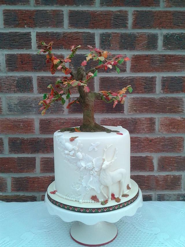 Autumn in the Woods - Wedding cake