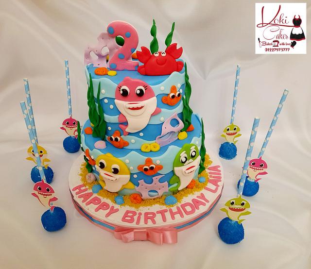 Baby Shark Cake Cake By Noha Sami Cakesdecor