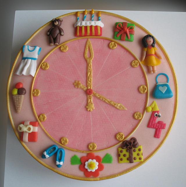 Clock Cake Decorating Photos