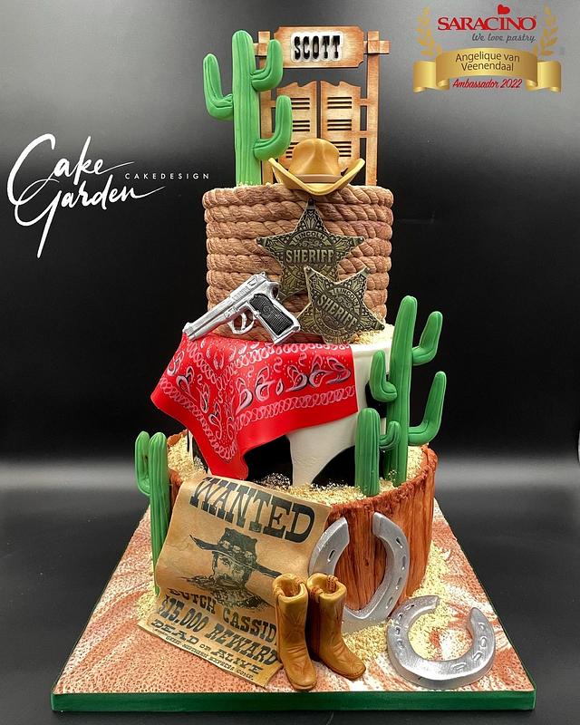 Wild West Cake Decorated Cake by Cake Garden CakesDecor