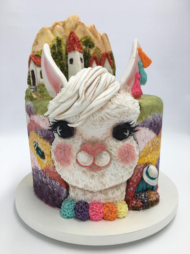 Llama Cake Topper for Llama Party - Etsy