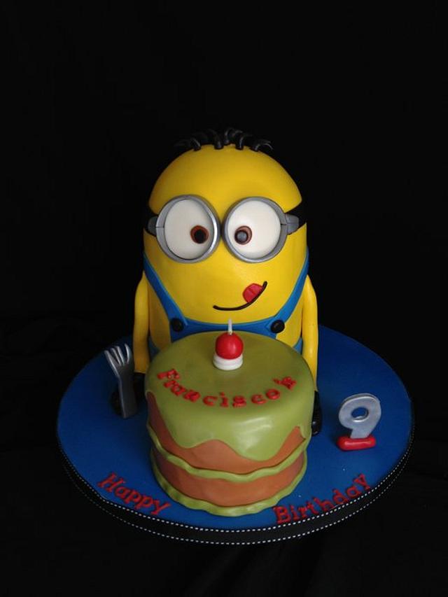 Minion Cake - Decorated Cake by Elizabeth - CakesDecor