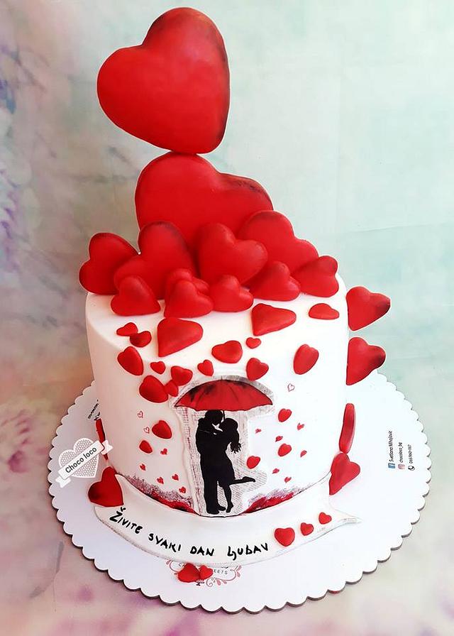 LOVE Decorated Cake by Choco loco CakesDecor