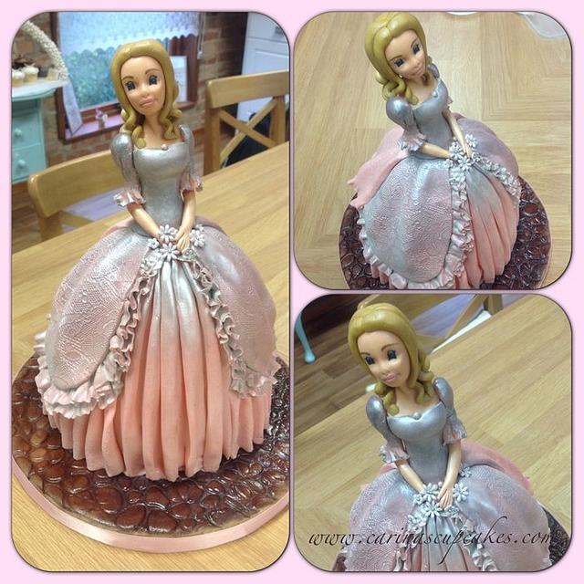 Completely edible princess doll cake - cake by Carina ...