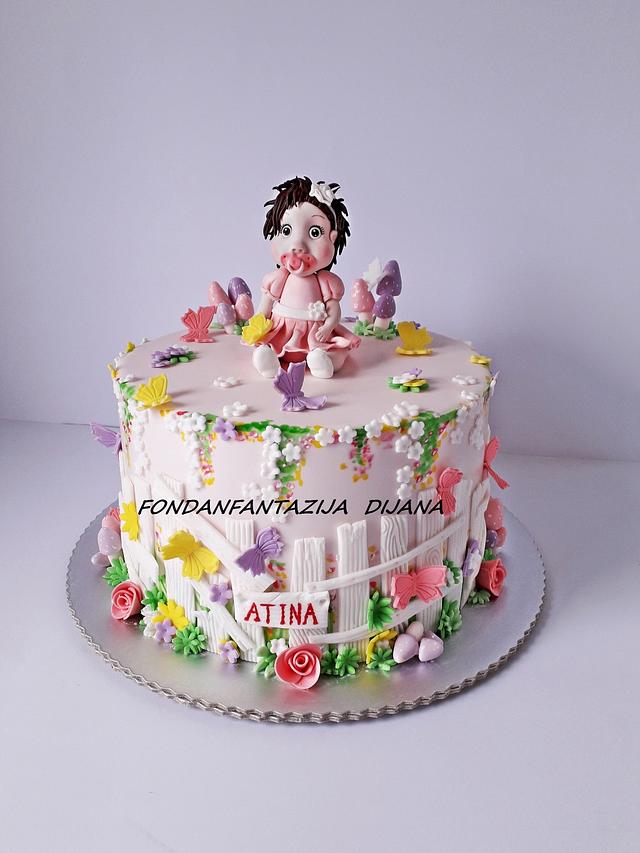 birthday cake for baby girl 2 years