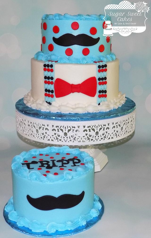 Little Man 1st Bday - Decorated Cake by Sugar Sweet Cakes - CakesDecor