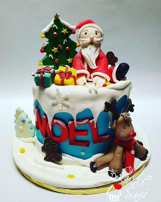 X-mas birthday cake!🎄 - Decorated Cake by Ana - CakesDecor