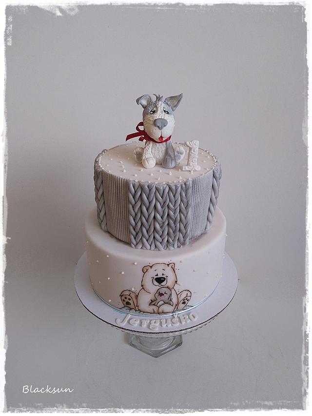 First birthday - Decorated Cake by Zuzana Kmecova - CakesDecor