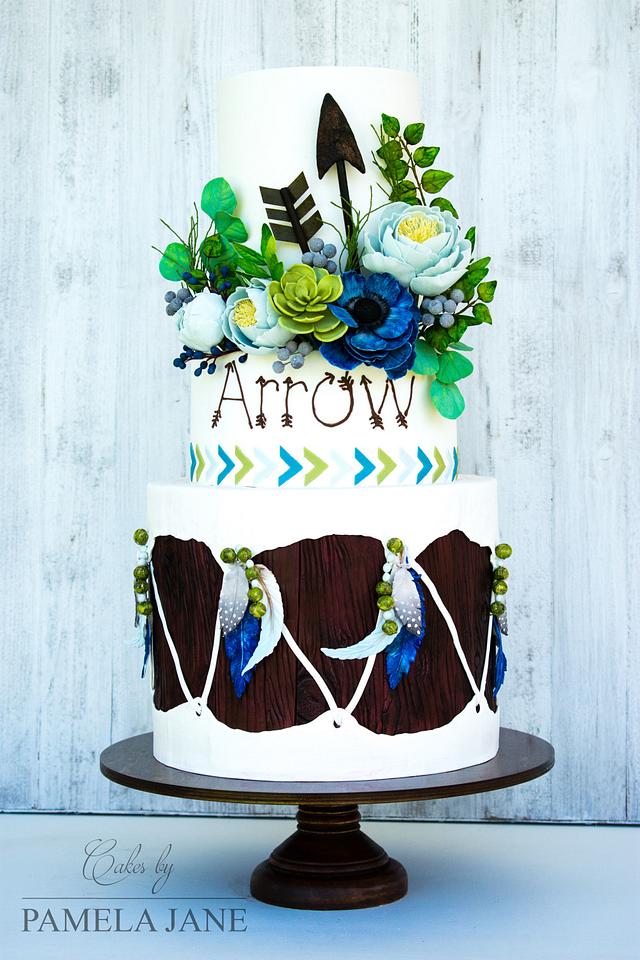 Tribal Arrow Cake