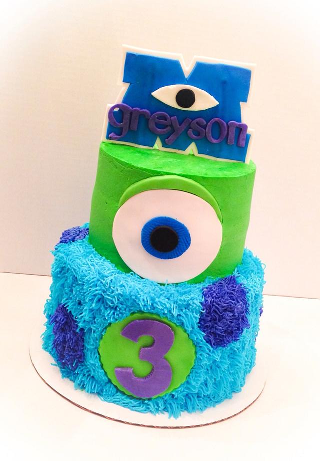 Monsters University - Decorated Cake by Cups-N-Cakes - CakesDecor