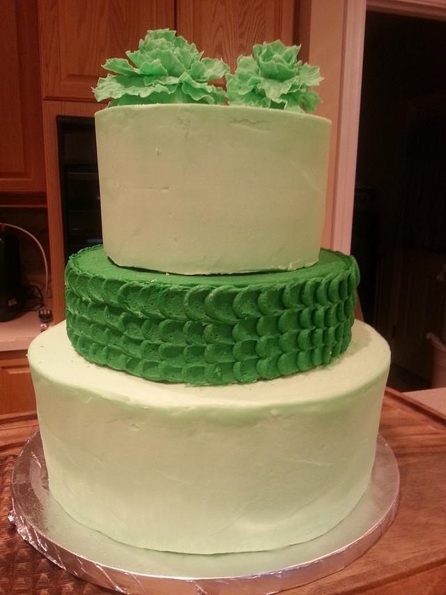 Green Cake - Decorated Cake by Hayhay321 - CakesDecor