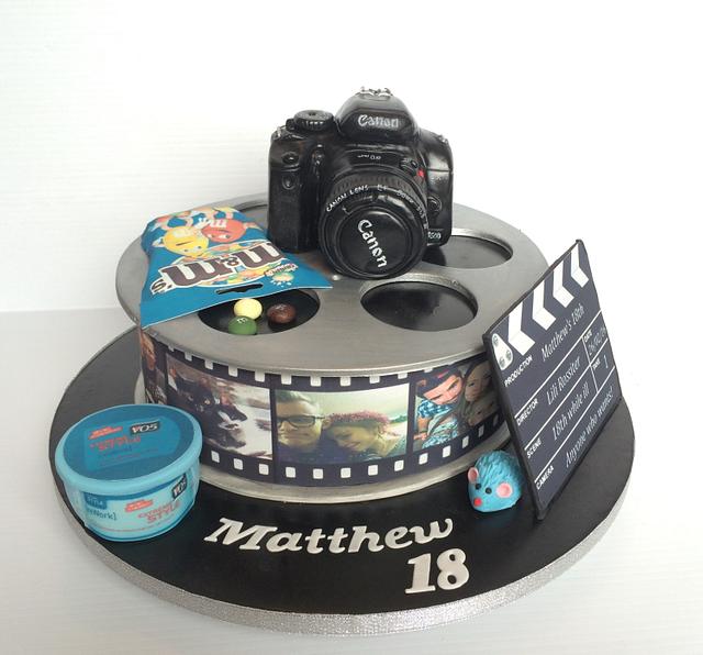 LoRan Cake Toppers - Cake & Cupcake Decorations — Camera/photo birthday cake  #birthdaycake #camera...
