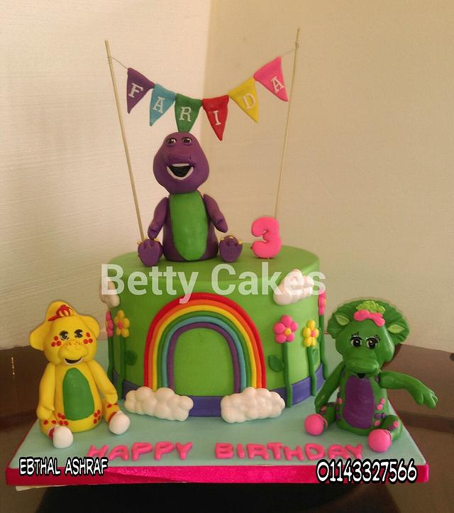 barney and friends cake - Decorated Cake by - CakesDecor