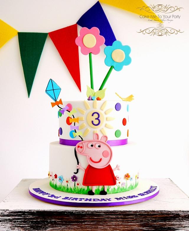 Peppa Pig Cake (allergy friendly) - Decorated Cake by - CakesDecor