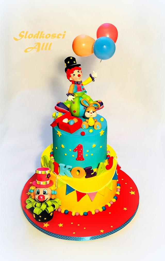 clown birthday cake ideas