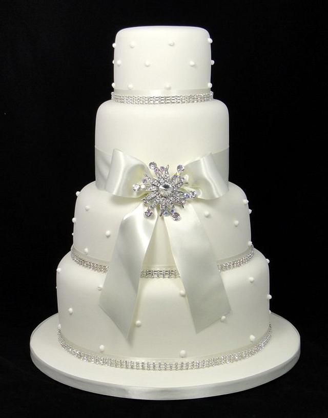 Kimberley Wedding Cake Decorated Cake by Ceri Badham CakesDecor