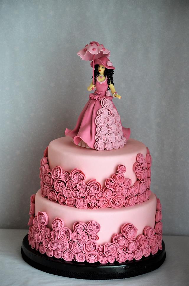 Vintage Cake - Decorated Cake By More Sugar - Cakesdecor