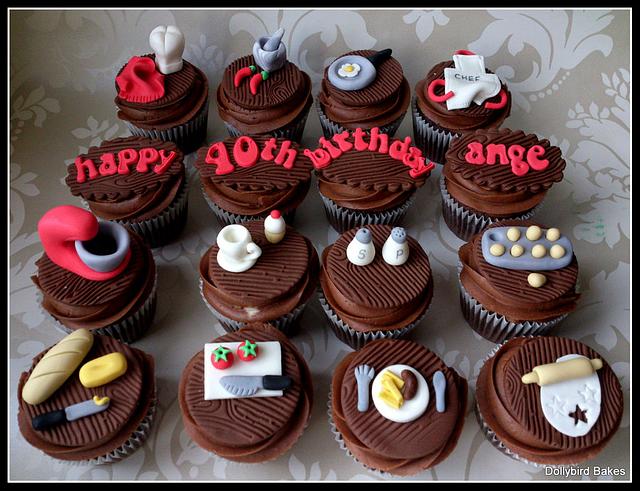 Chef / Kitchen themed cupcakes