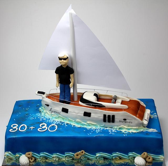 Sailing Boat Cake Decorated Cake By Beatrice Maria Cakesdecor 8864