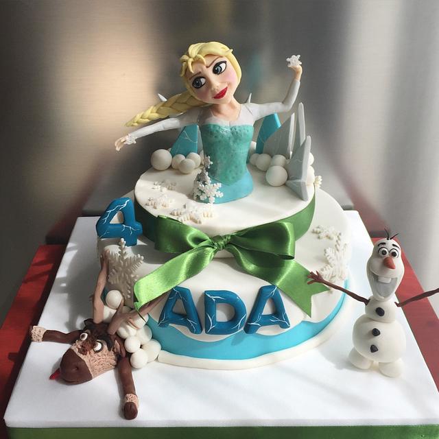 Frozen Decorated Cake By Pinar Aran Cakesdecor 