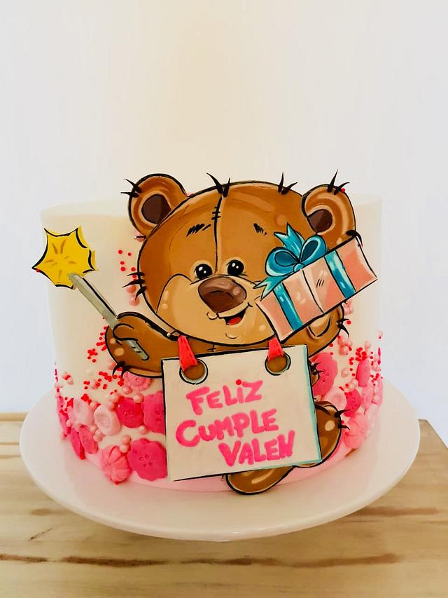 Vintage Teddy bear - Decorated Cake by Mariano Camba - CakesDecor