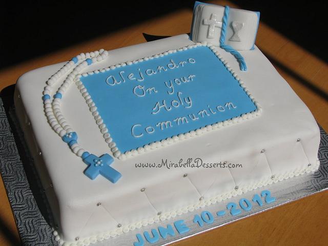 First Communion Cake Cake By Mira Mirabella Desserts Cakesdecor