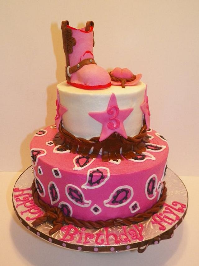 Cowgirl Birthday - Decorated Cake By Jody Wilson - Cakesdecor