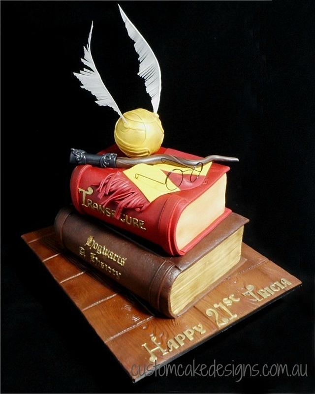 Harry Potter Books 21st Cake