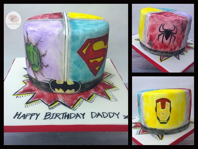 Superhero Decorated Cake By Emma Lake Cut The Cake Cakesdecor 6520