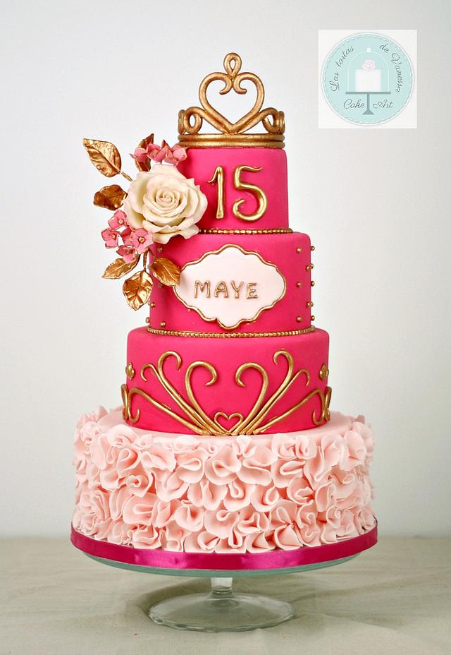 15 Birthday Cake Topper ROSE GOLD 15th Quinceañera or - Etsy Canada