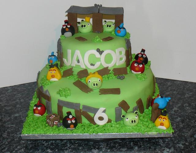 Another Angry Birds Cake - Decorated Cake by Krazy - CakesDecor