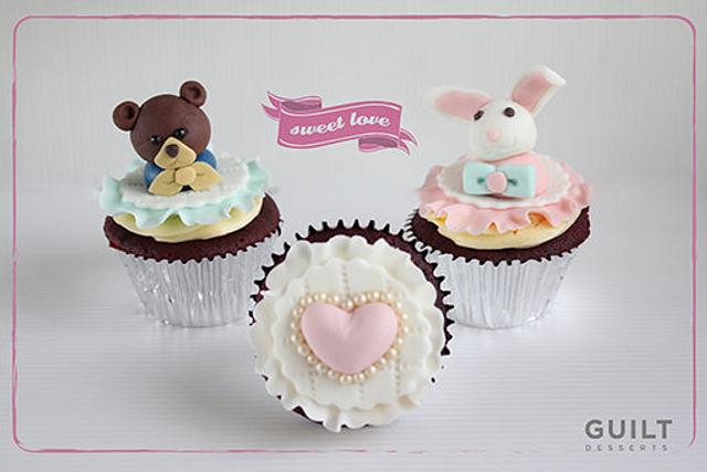 Toto Bebe Valentine Cupcakes Cake By Guilt Desserts Cakesdecor