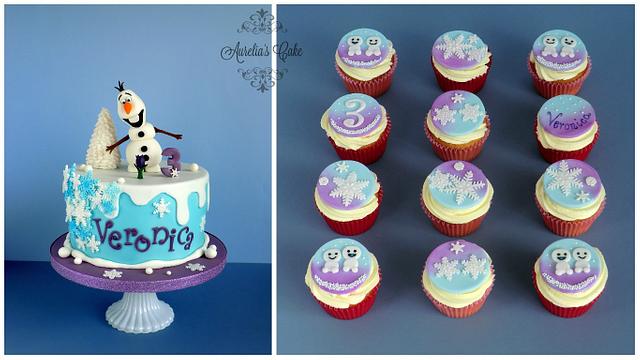 Frozen themed cupcakes