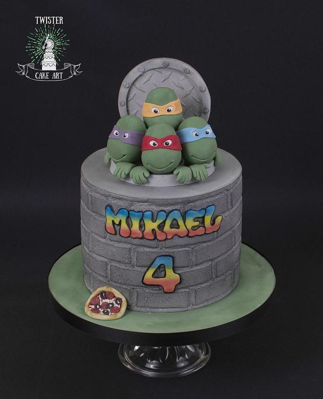 Ninja turtles cake - Decorated Cake by Twister Cake Art - CakesDecor