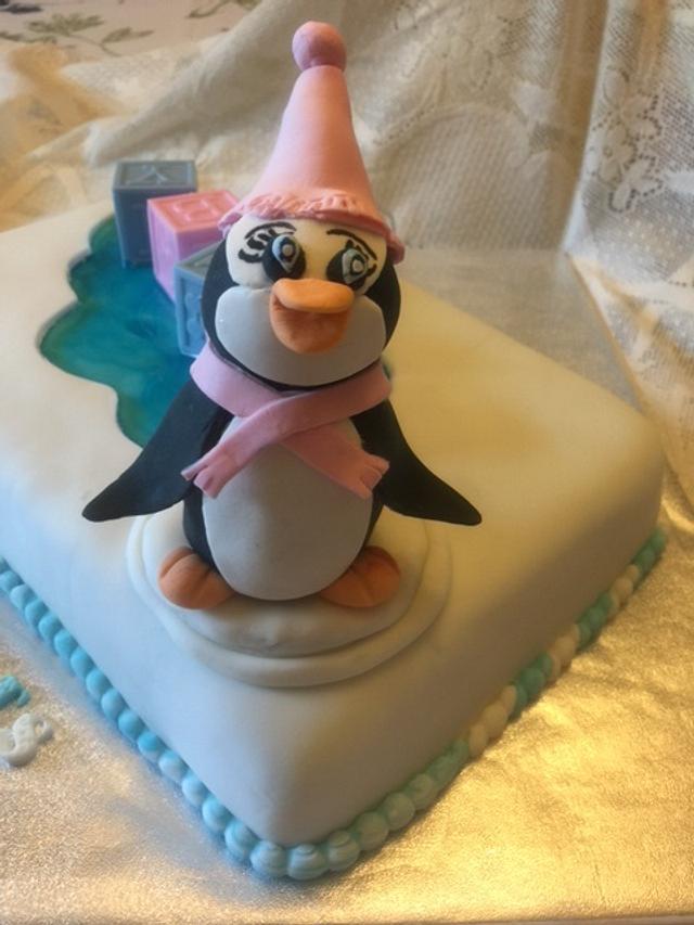 Penguin Theme Baby Shower - Cake By Julia - Cakesdecor