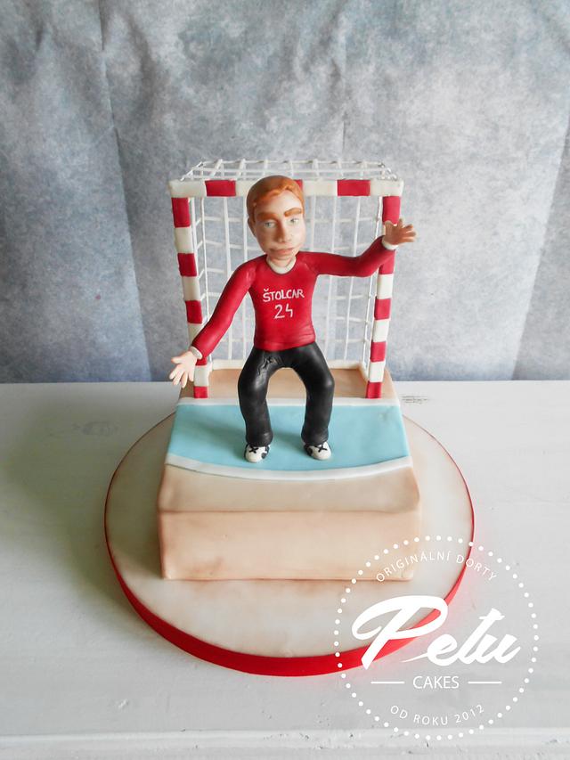 Handball Goalkeeper Cake By Petra Kratka Petu Cakes Cakesdecor