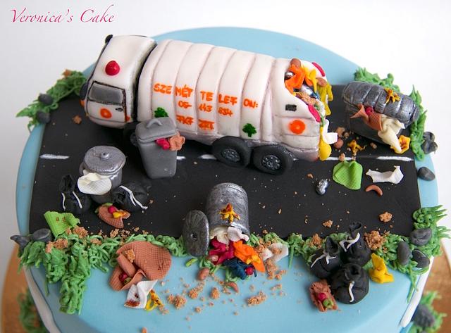 Garbage truck cake - Cake by Veronica22 - CakesDecor