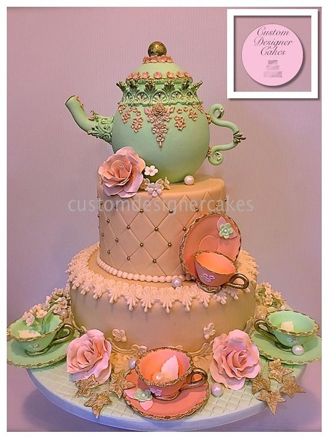 Teapot Cake Decorated Cake by Anna CakesDecor