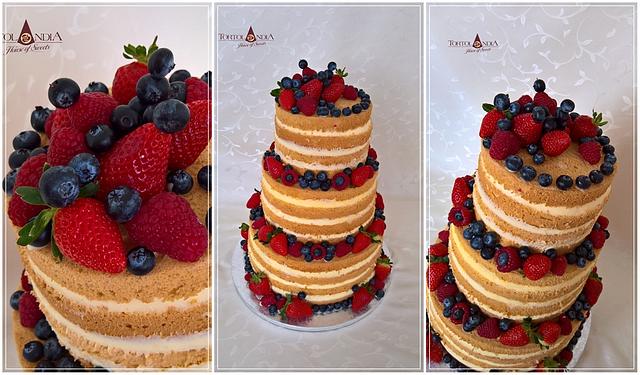 Naked cake & Fresh fruits