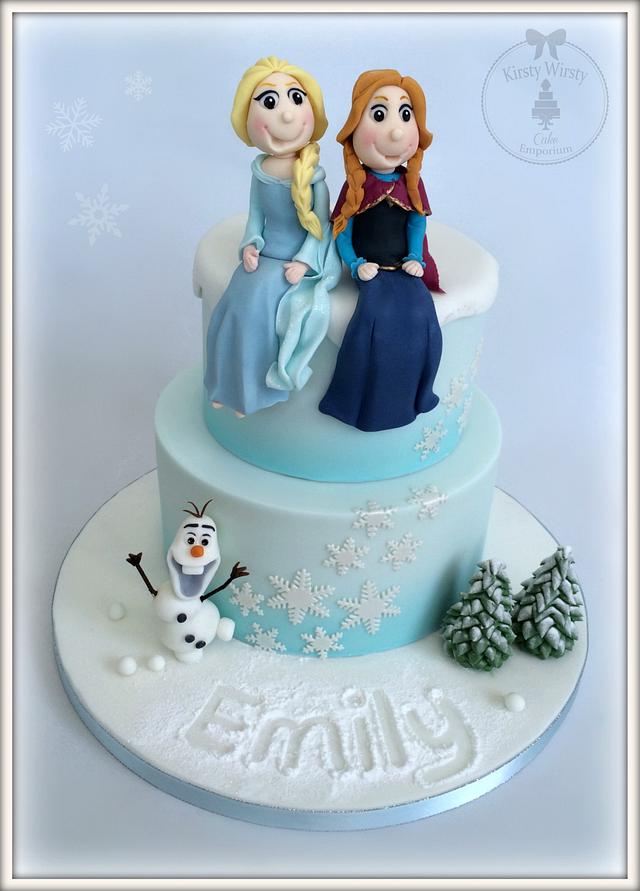 Frozen cake - Decorated Cake by Kirsty - CakesDecor