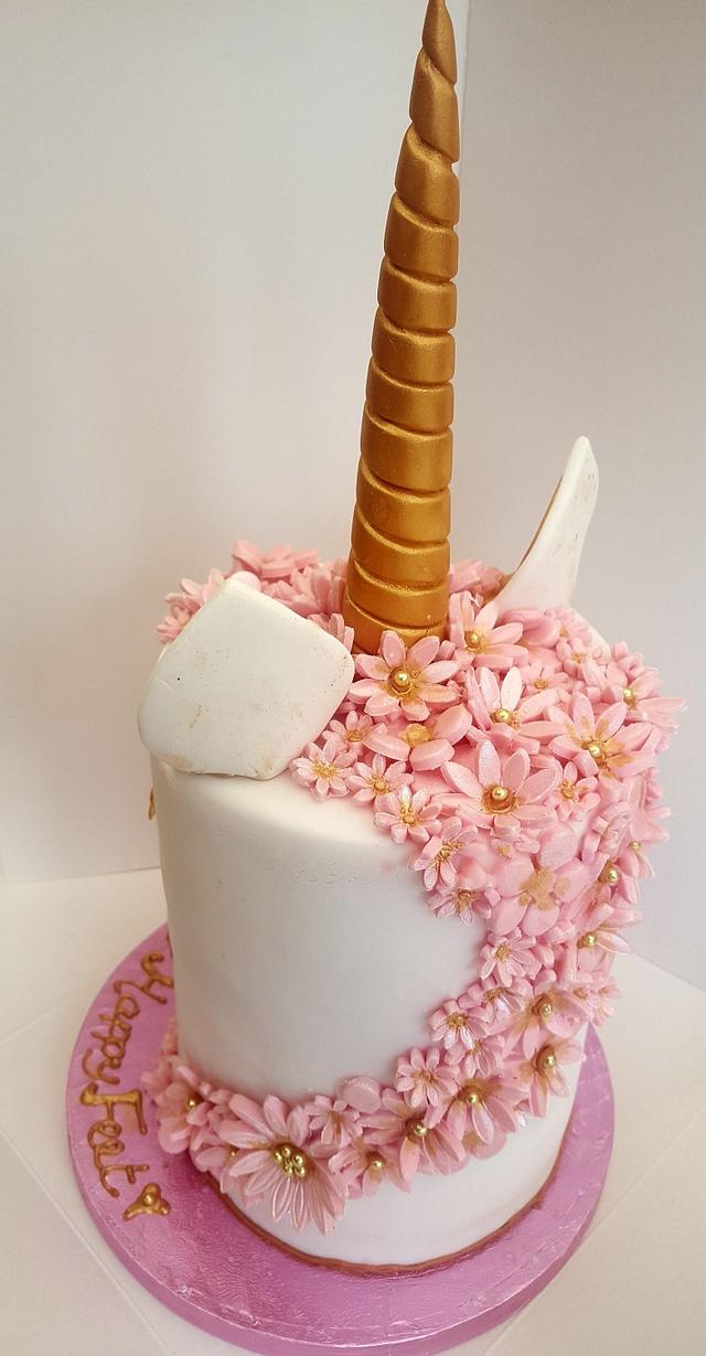 Pink Unicorn Rainbow Cake Cake By Nimi Cakesdecor