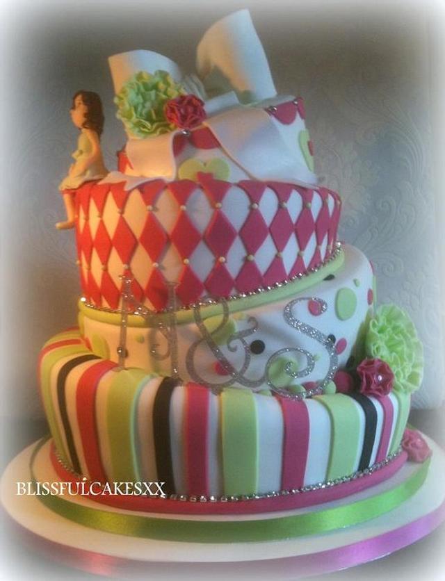 wonky wedding cake