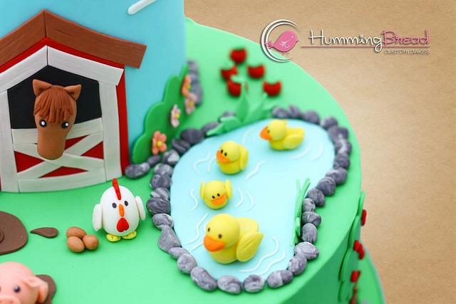 Farm Cake Cake By Hummingbread Cakesdecor