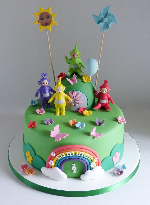 Teletubbies 1st birthday cake - Decorated Cake by Angel - CakesDecor