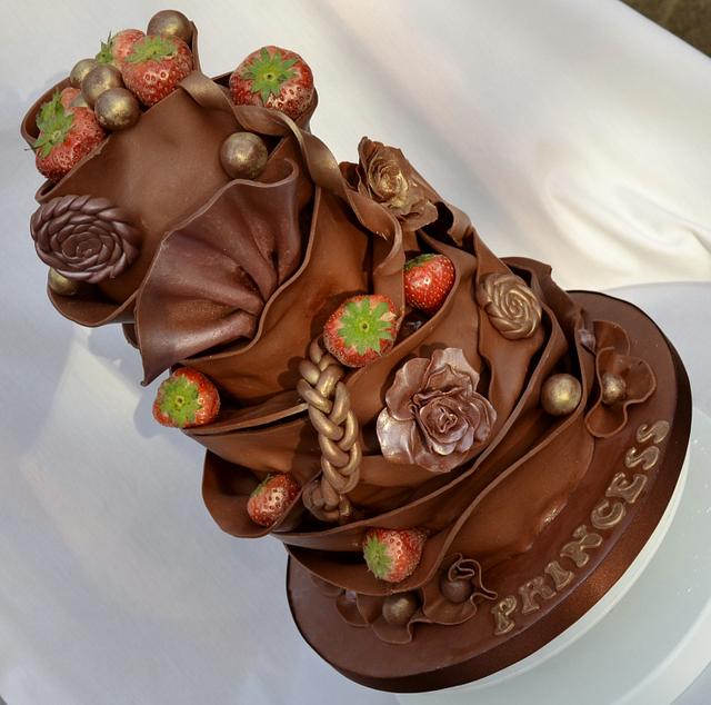 A few chocolate wrap cakes Decorated Cake by Jade CakesDecor