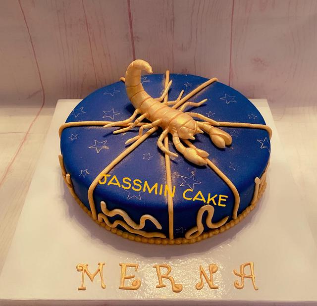 Scorpio Cake - Decorated Cake by Jassmin cake in Egypt - CakesDecor