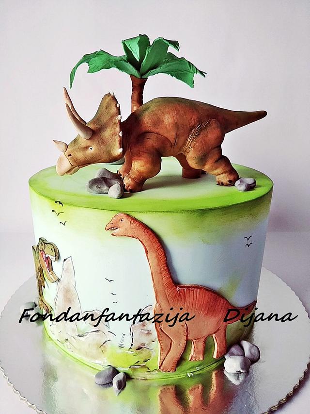 Dinosaurus Cake Cake By Fondantfantasy Cakesdecor