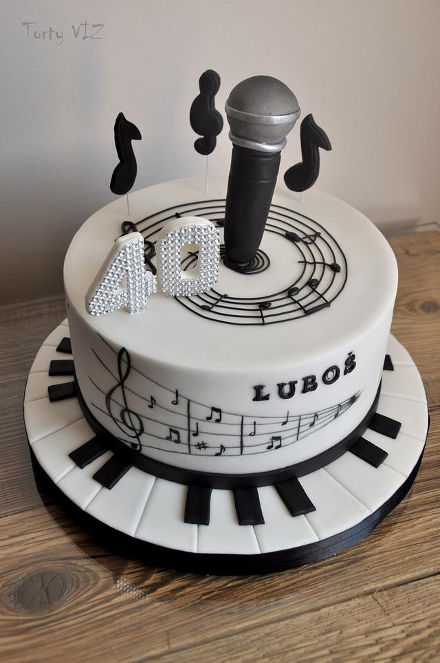 Music cake Decorated Cake by CakesVIZ CakesDecor