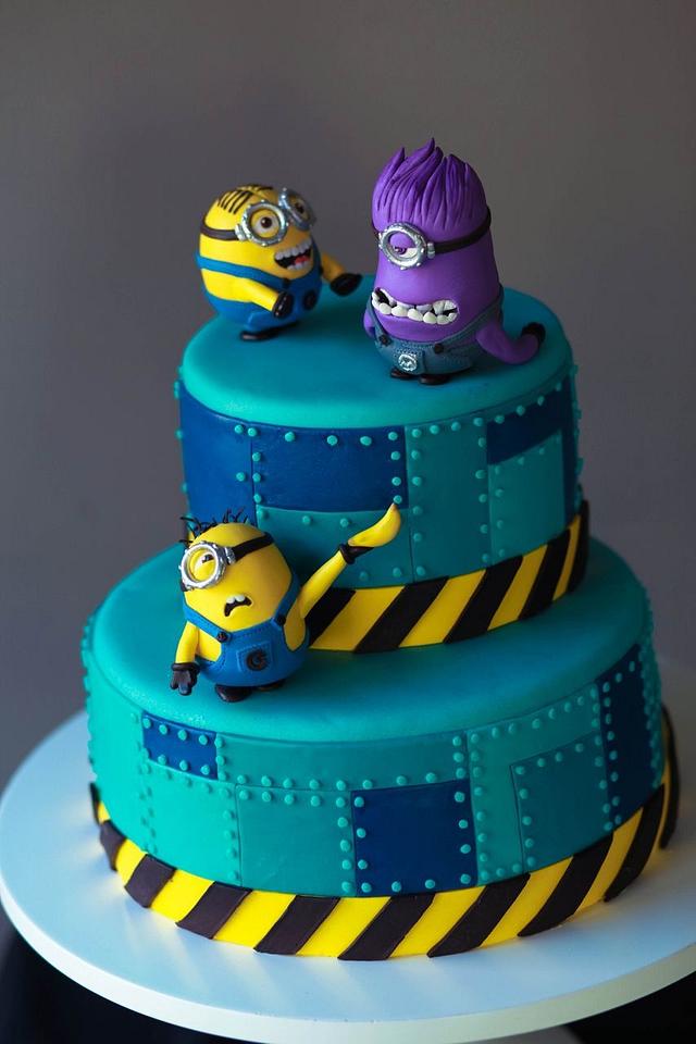 Despicable Me Minions Cup Cake 3D Scene Toppers Birthday Wafer Edible STAND  UP | eBay