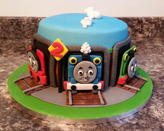 Thomas the Tank Engine Cake - Decorated Cake by Sugar - CakesDecor